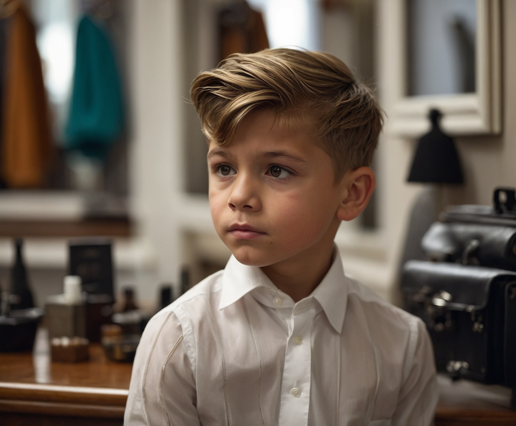 Cortes clásicos para caballeros y niños en peluquería profesional